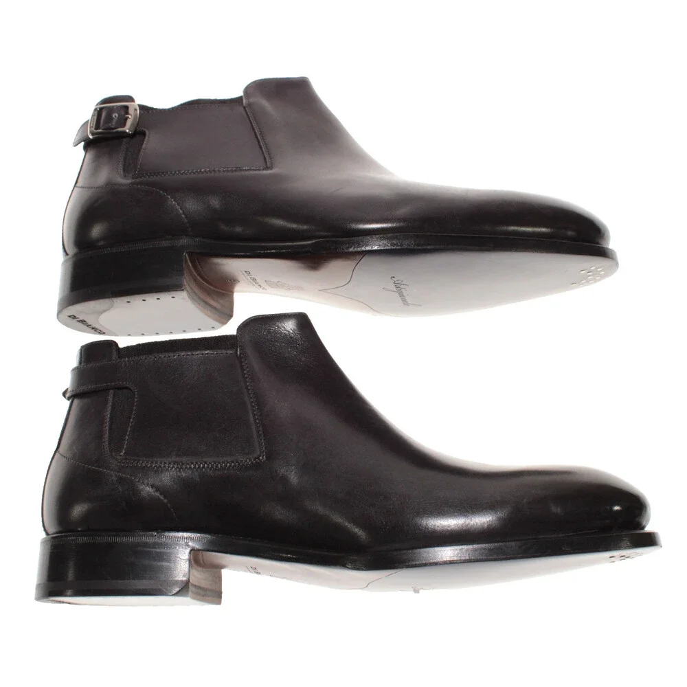Di Bianco NWD Chelsea Boots Size 9 US in Dark Gray Leather Made in Italy